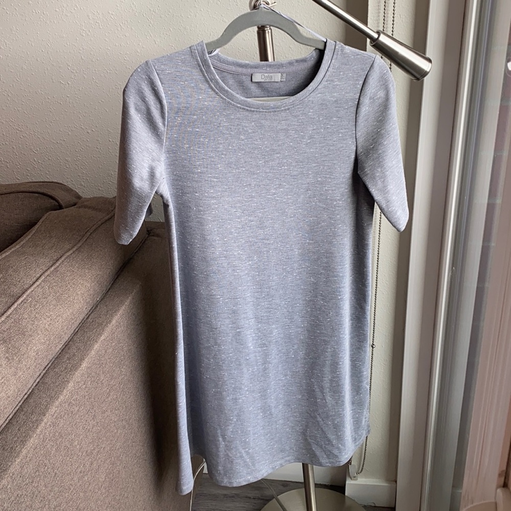 Dalia Gray T-Shirt Dress